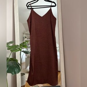 Satin slip dress
